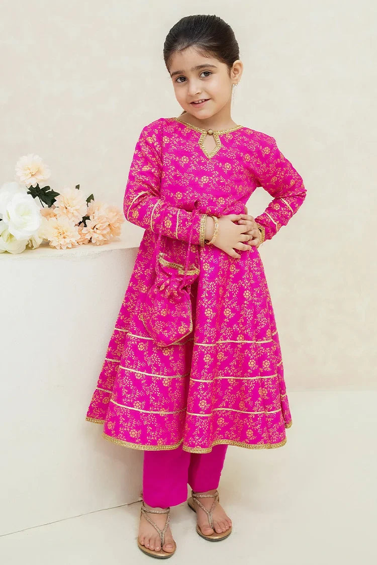 Picture of Modest - Girls 3 Piece Suit - Mahroz - Available at Raja Sahib