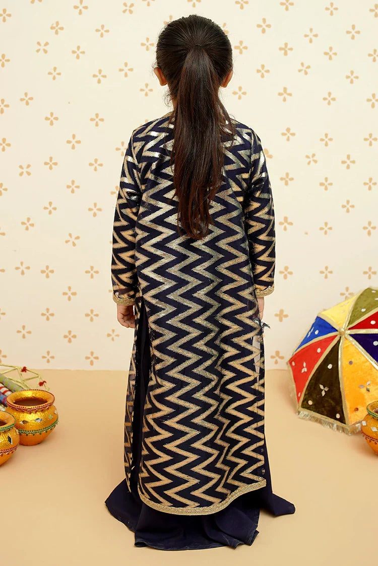 Picture of <!--bnz-->Modest - Cotton 4 Piece Blue Set - 8985 - Available at Raja Sahib