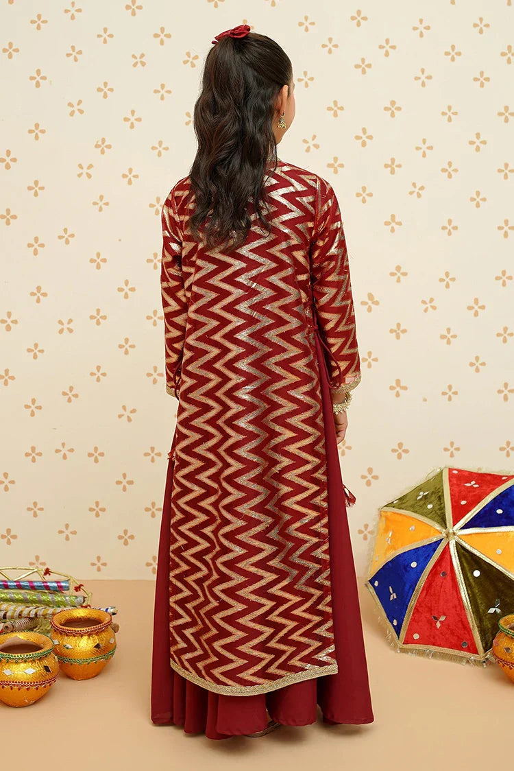Picture of <!--bny-->Modest - Girls Cotton 4 Piece Suit - 8985 - Available at Raja Sahib