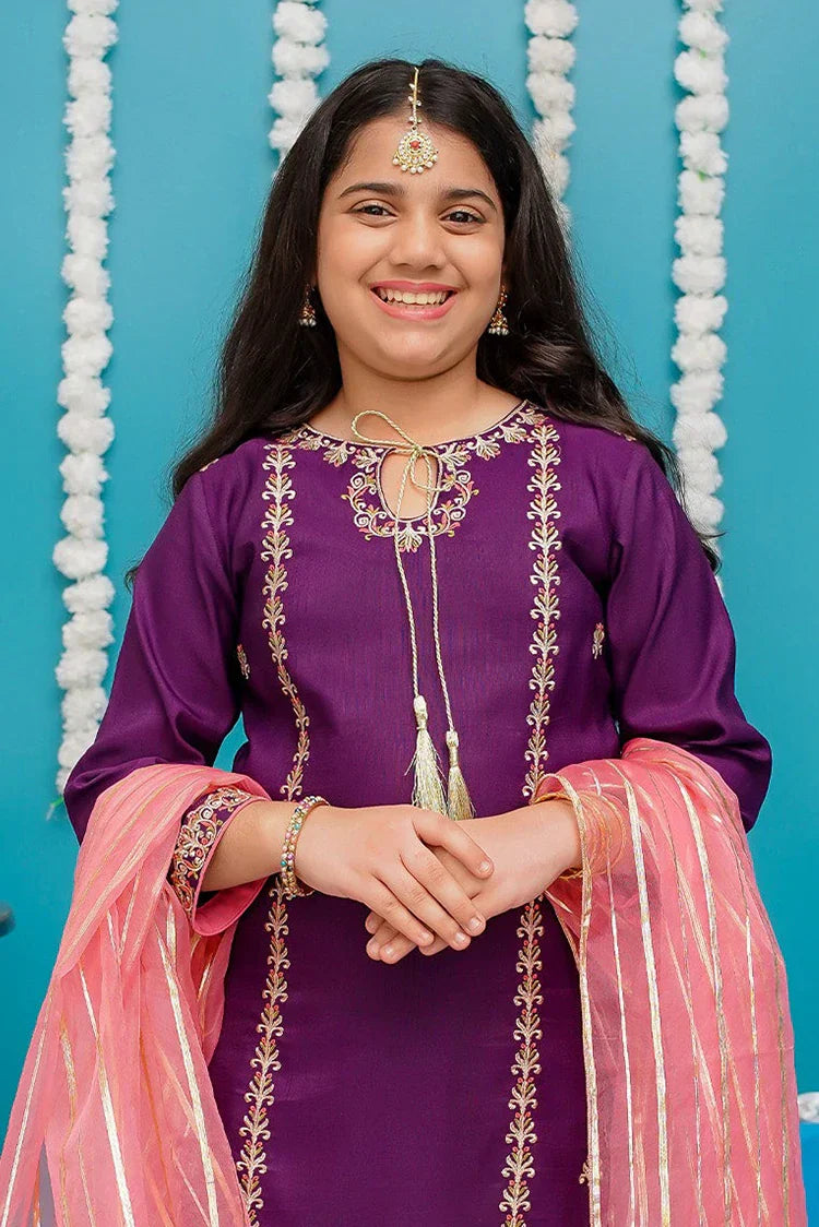 Picture of <!--bni-->Modest - Gulnoor - Purple - Available at Raja Sahib