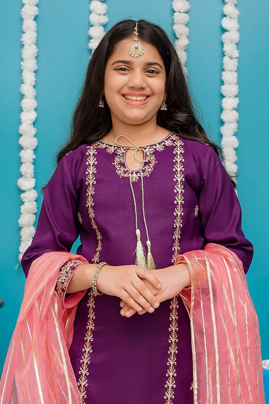 Picture of <!--bni-->Modest - Gulnoor - Purple - Available at Raja Sahib