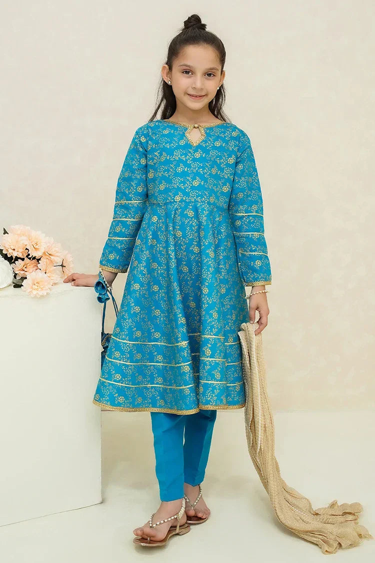 Picture of Modest - Asmani - 9060 - Blue - Available at Raja Sahib