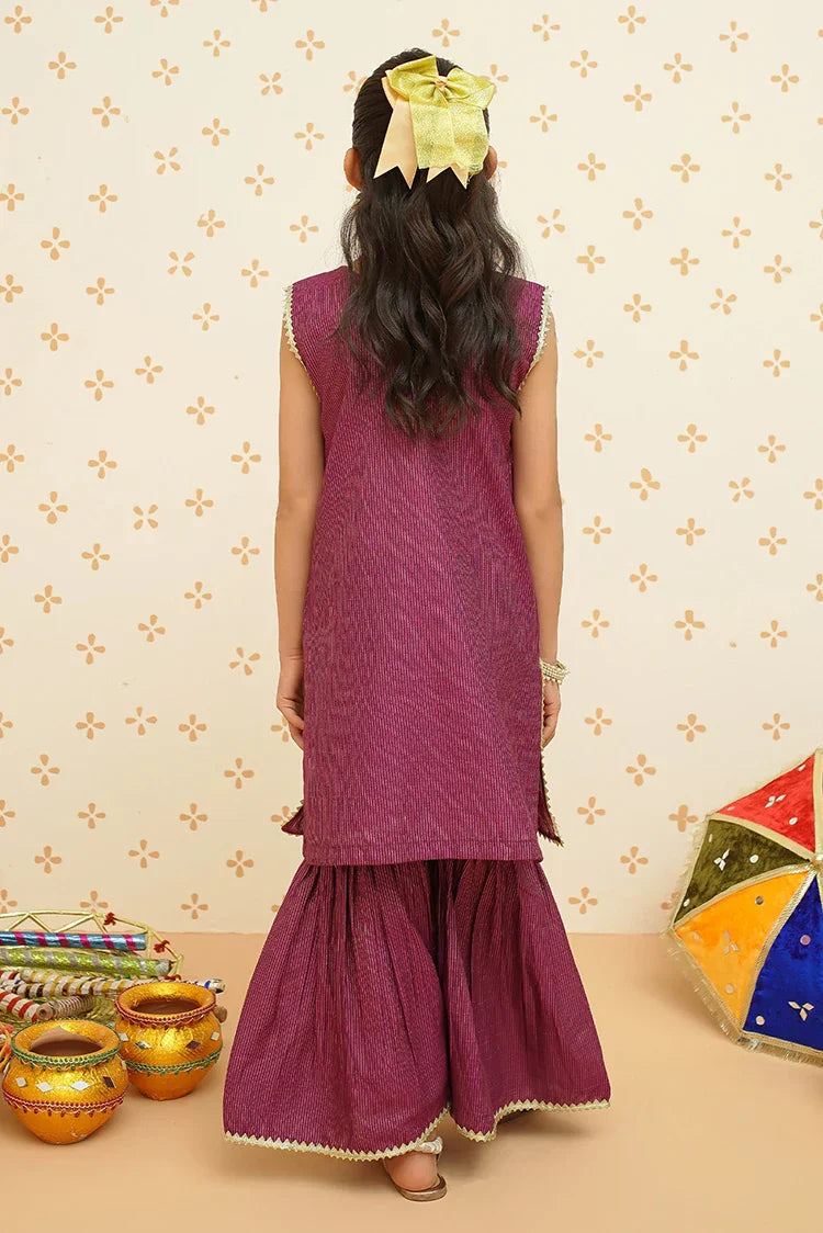 Picture of <!--bod-->Modest - Cotton Ethnic Gharara Set - 9085 - Available at Raja Sahib