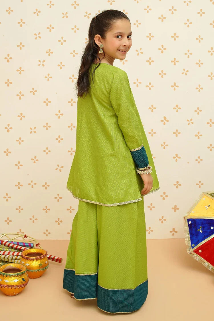 Picture of Modest - Girls 3 Piece Cotton Outfit - 9095 - Available at Raja Sahib