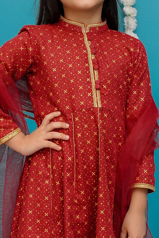 Picture of <!--bnt-->Modest - Toddlers 3 Piece Frock - 9280 - Available at Raja Sahib