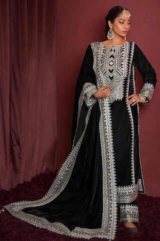 Picture of Threads & Motifs - 3 PC Velvet Collection 2024 - 9292 - Available at Raja Sahib