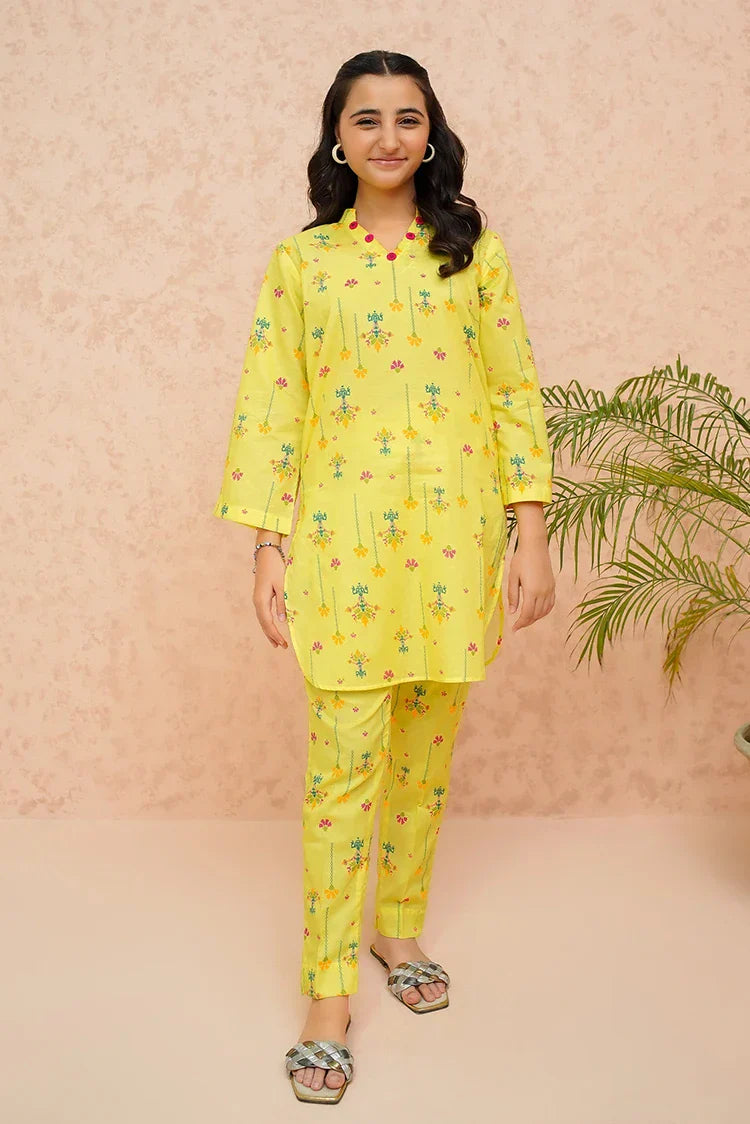 Picture of <!--bmy-->Modest - Yellow Lily - 2 Piece - Available at Raja Sahib