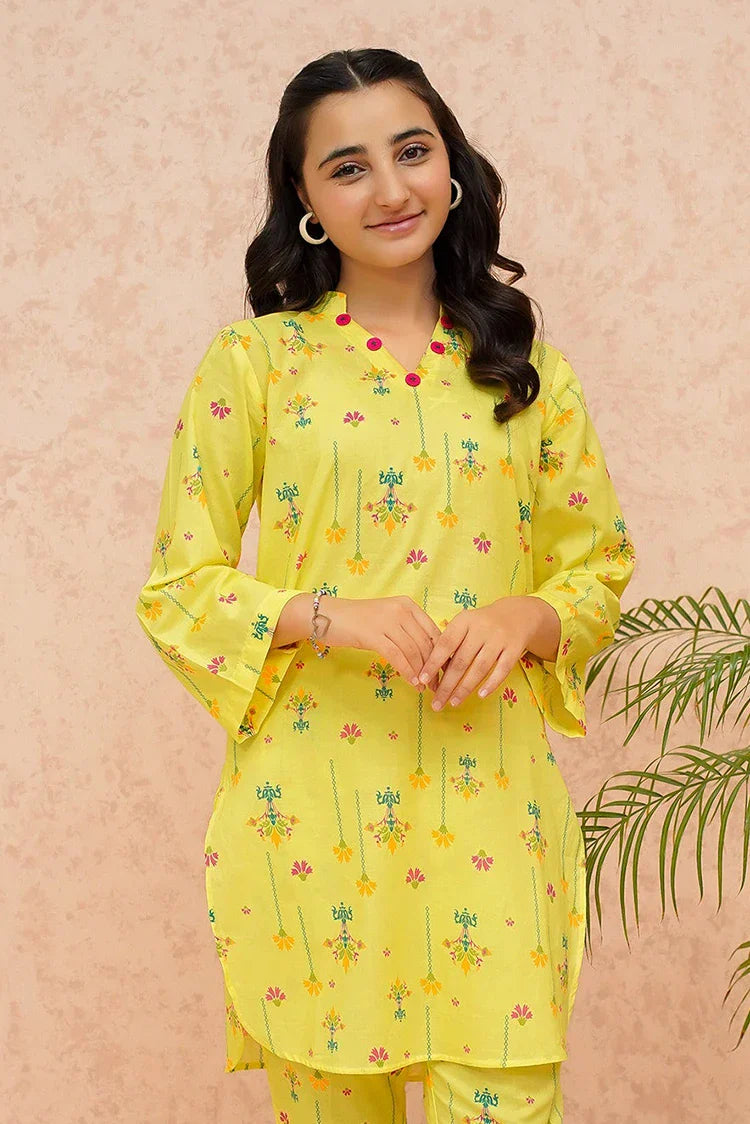 Picture of <!--bmy-->Modest - Yellow Lily - 2 Piece - Available at Raja Sahib
