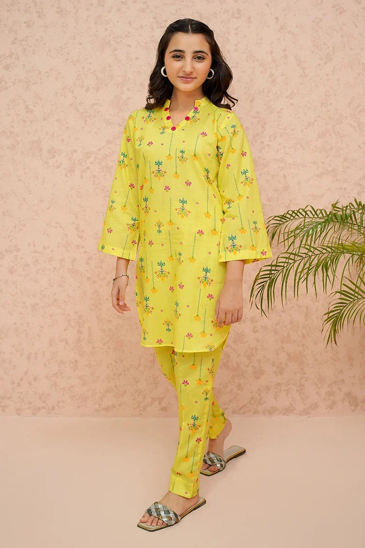 Picture of <!--bmy-->Modest - Yellow Lily - 2 Piece - Available at Raja Sahib