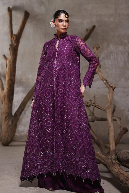 Threads & Motifs - Embroidered Jacket With Crushed Trouser - 9515.3