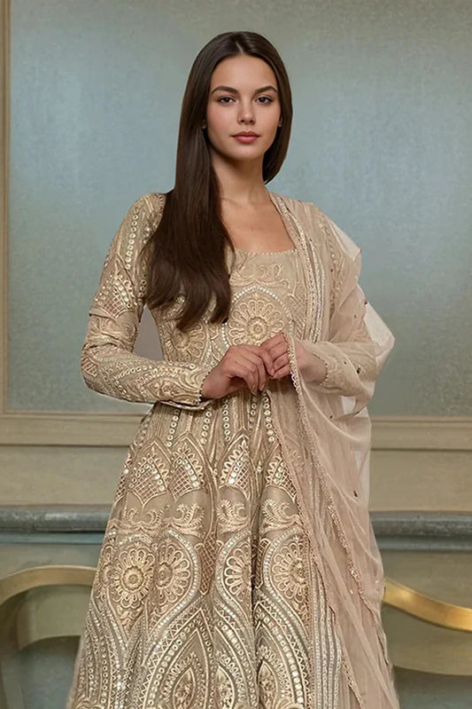 Threads & Motifs - Embroidered Maxi - 9535
