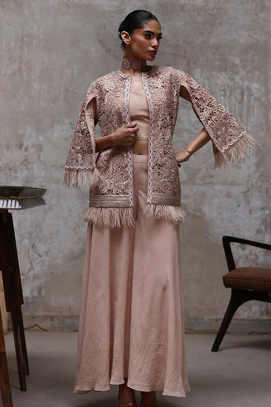 Threads & Motifs - Embroidered Jacket With Inner - 9607