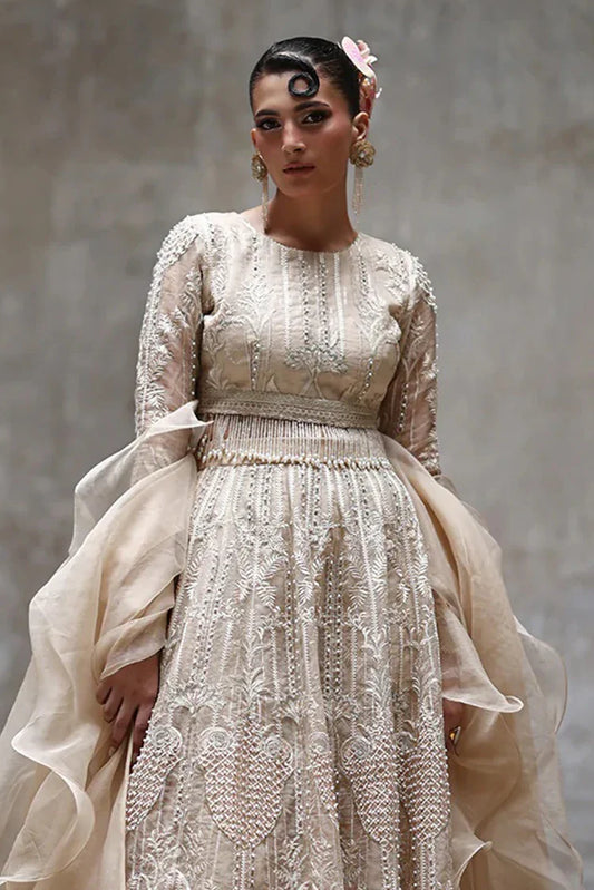 Threads & Motifs - Embroidered Blouse And Lehenga - 9640.1