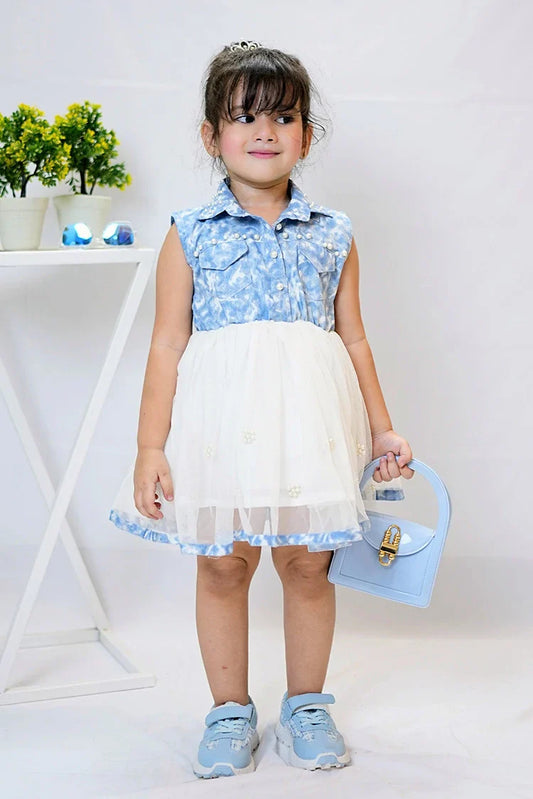 Modest - Fairy Bloom - Denim Pearl