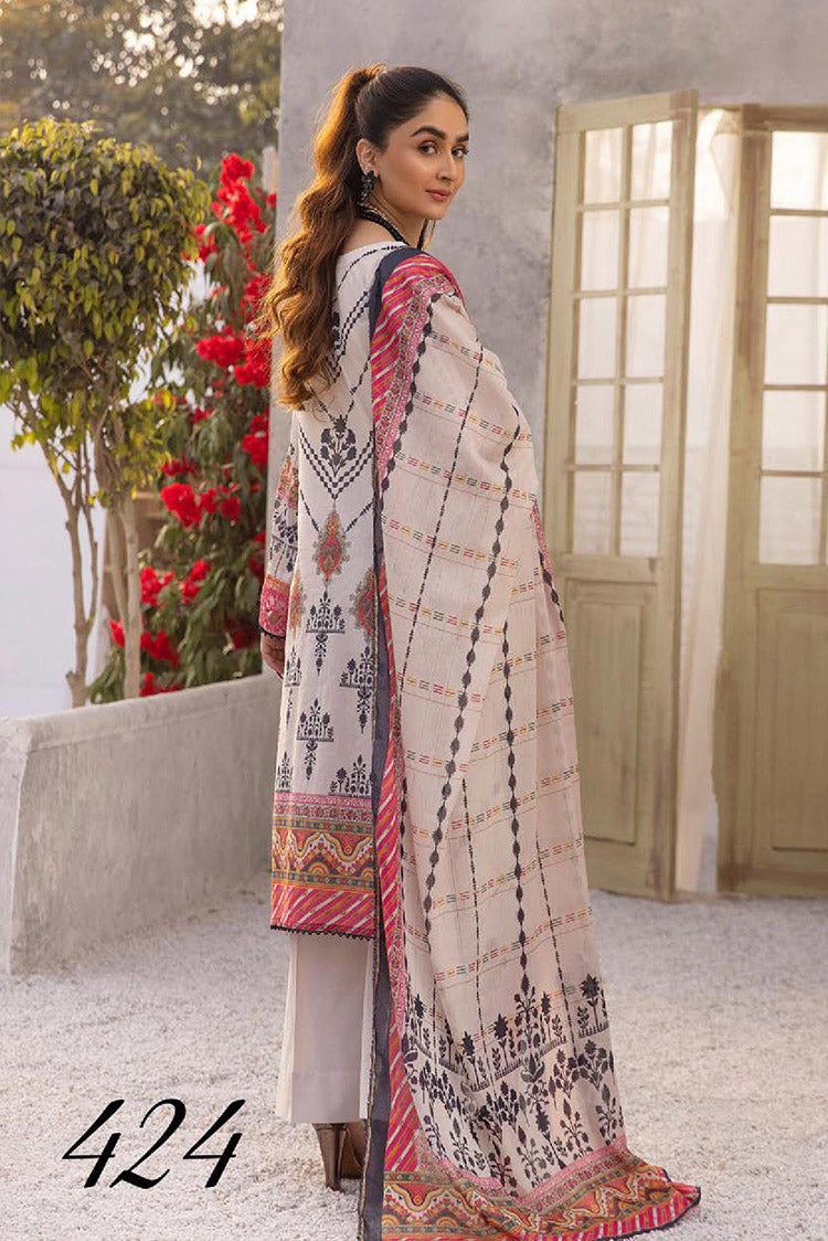 Picture of Shaista - Design 424 Hazel Digital Printed Embroidered Lawn Collection - Available at Raja Sahib