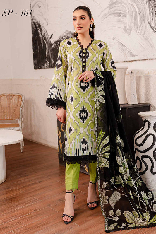 Picture of Nureh - SP 101 Signature Prints Printed Lawn Collection Vol 2 - Available at Raja Sahib