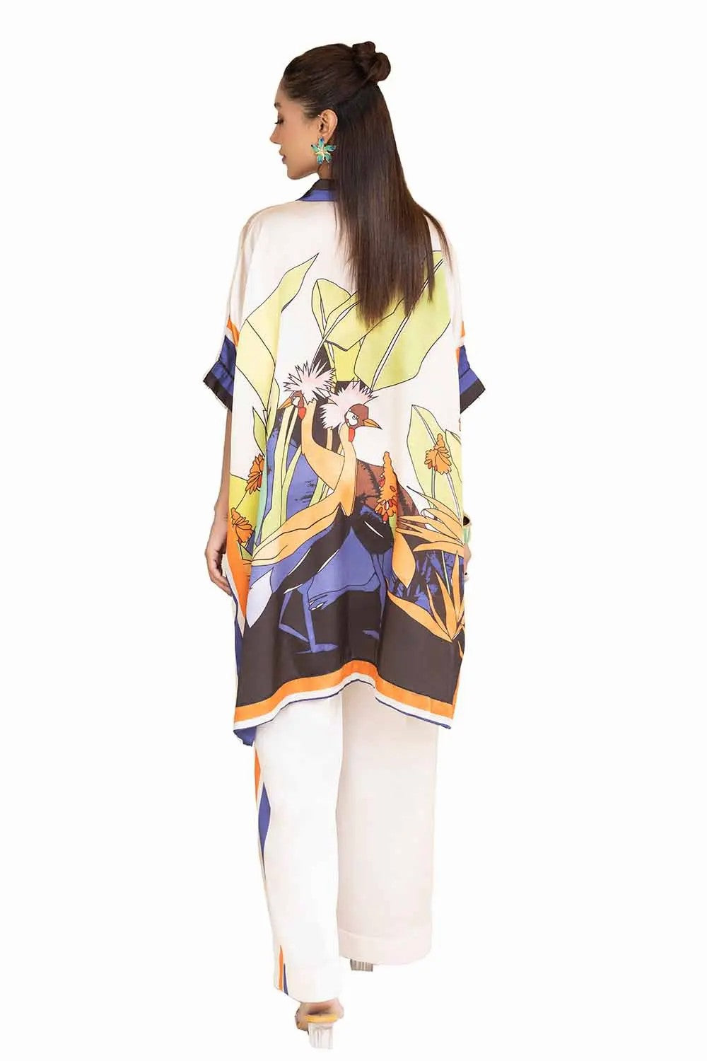 Picture of Gul Ahmed - La Soie Royal Silk Collection - 2PC Printed Silk Suit TS-42007 - Unstitched - Available at Raja Sahib