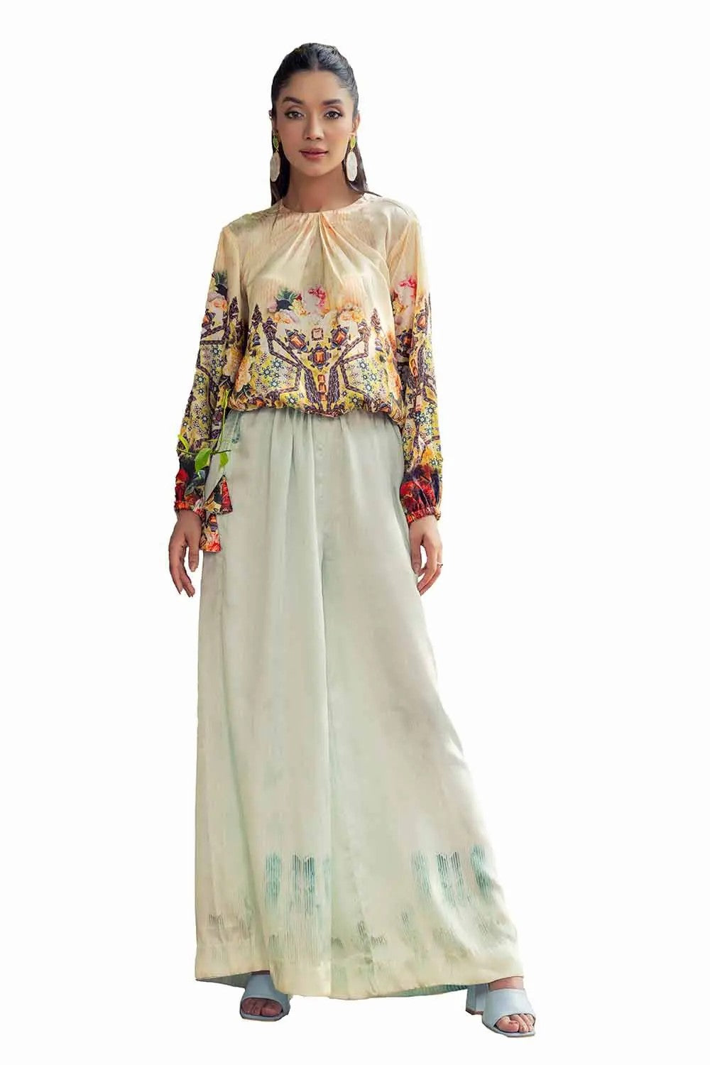 Picture of Gul Ahmed - La Soie Royal Silk Collection - 2PC Printed Silk Suit TS-42013 - Unstitched - Available at Raja Sahib