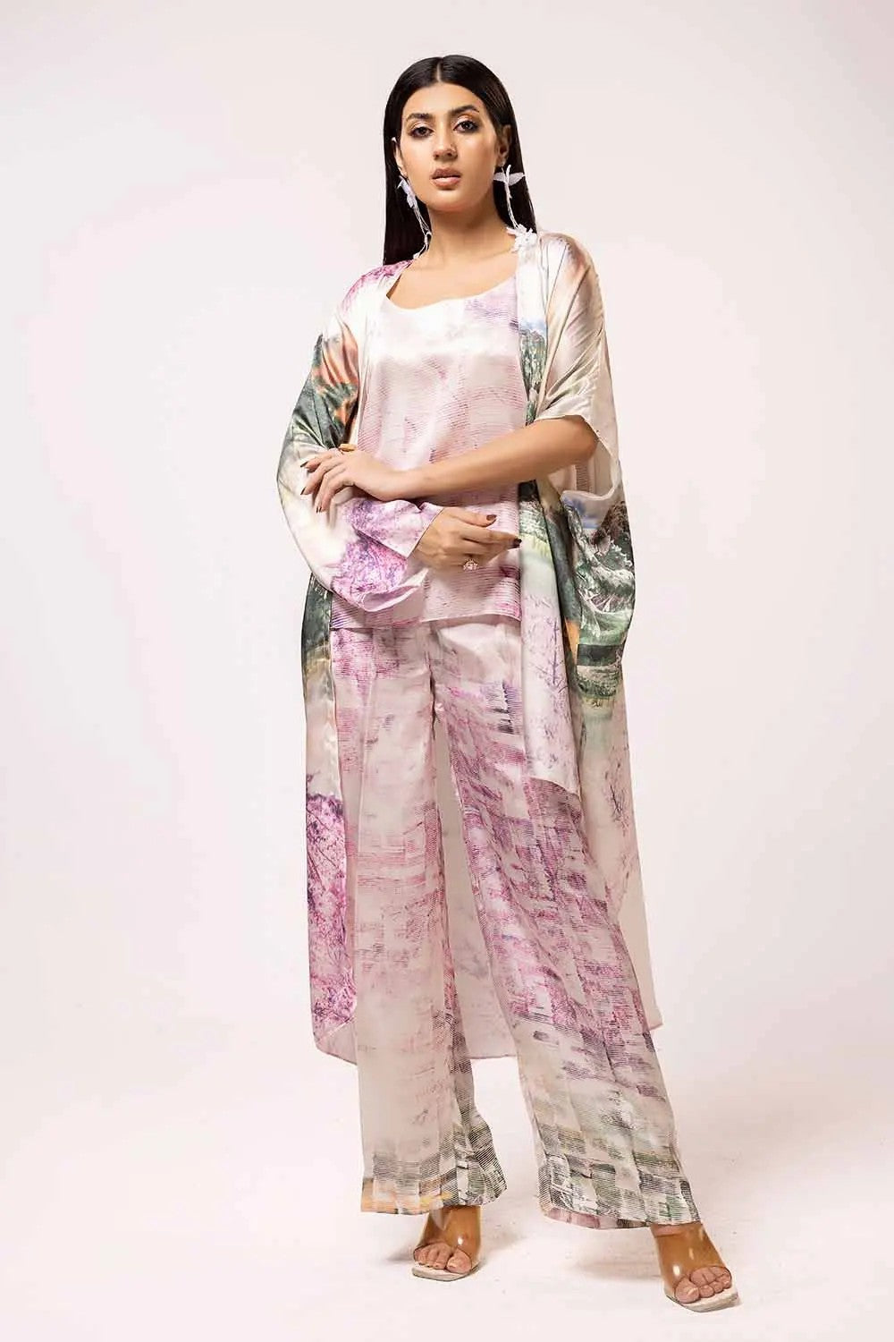 Picture of Gul Ahmed - La Soie Royal Silk Collection - 2PC Printed Silk Suit TS-42014 - Unstitched - Available at Raja Sahib