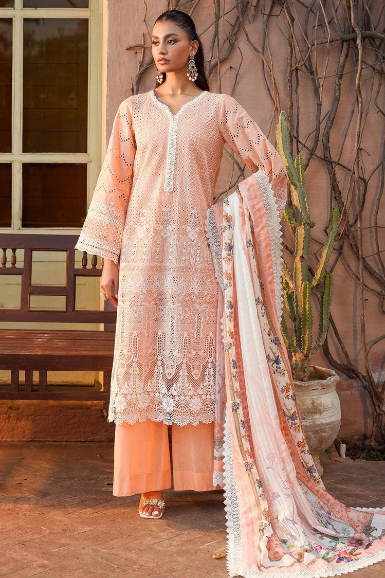 Picture of Motifz - 4435 SABIHA Schiffli Luxury Embroidered Lawn Collection - Available at Raja Sahib