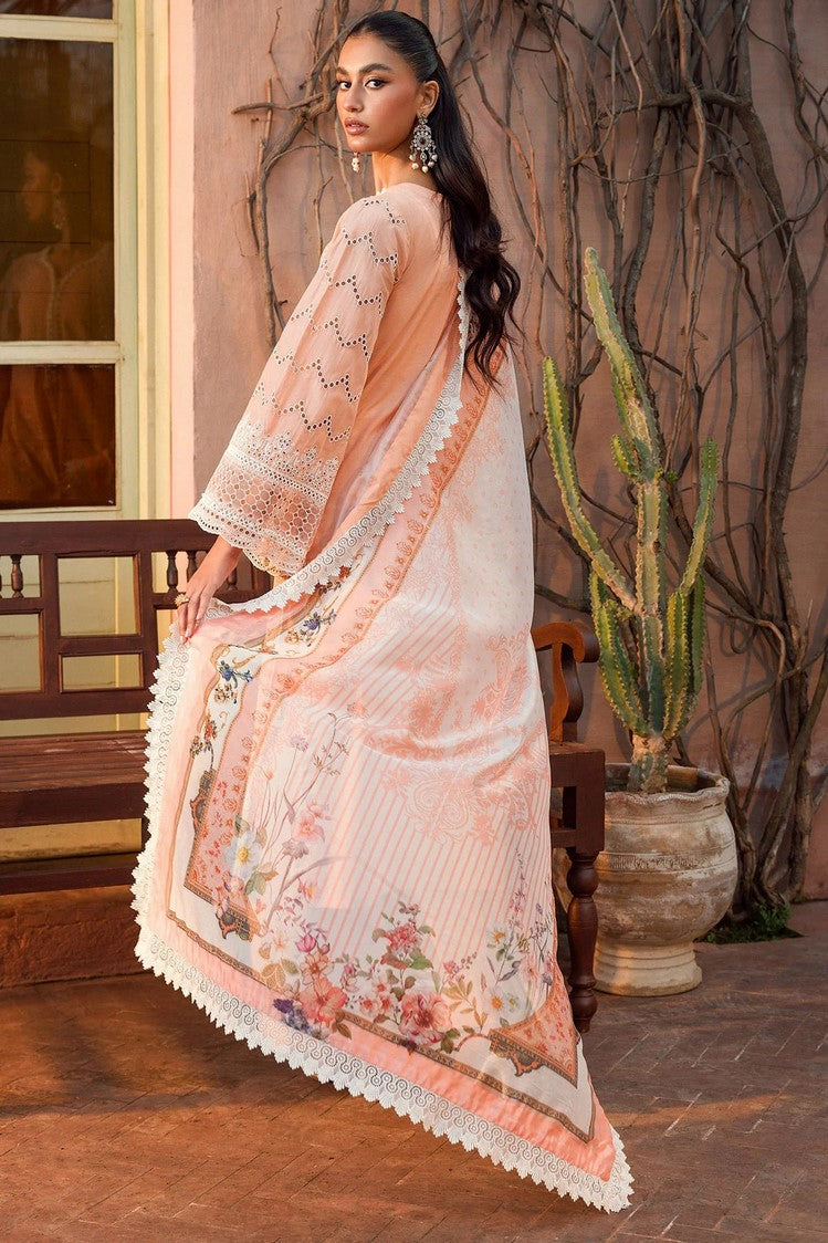 Picture of Motifz - 4435 SABIHA Schiffli Luxury Embroidered Lawn Collection - Available at Raja Sahib