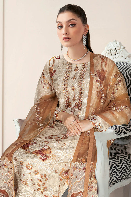 Picture of Ramsha - N 503 Nayab Weightless Chiffon Collection Vol 5 - Available at Raja Sahib