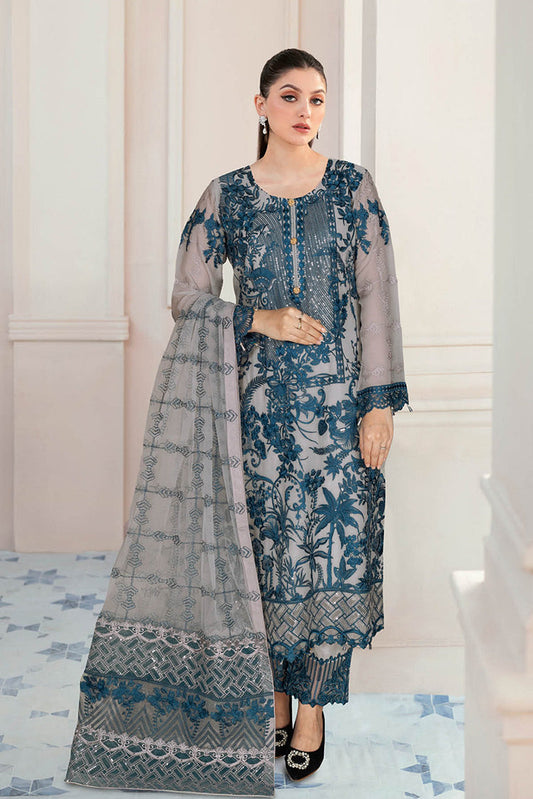 Picture of Ramsha - N 504 Nayab Weightless Chiffon Collection Vol 5 - Available at Raja Sahib