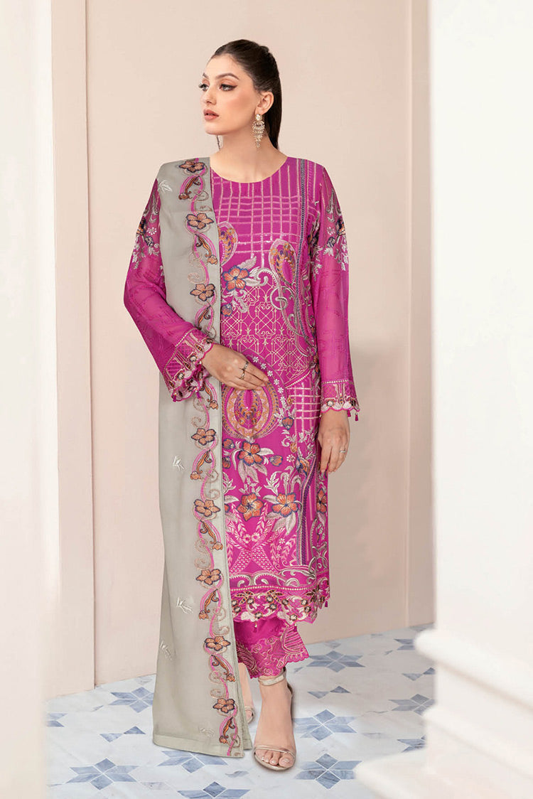 Picture of Ramsha - N 509 Nayab Weightless Chiffon Collection Vol 5 - Available at Raja Sahib