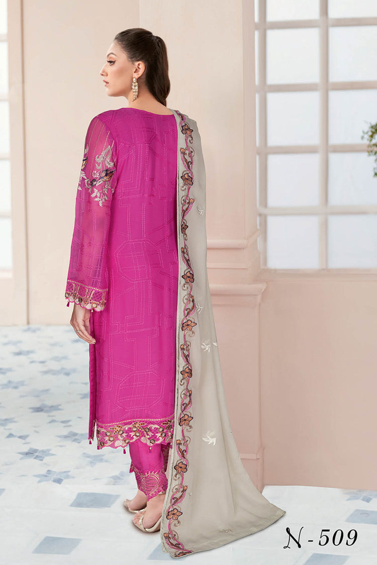 Picture of Ramsha - N 509 Nayab Weightless Chiffon Collection Vol 5 - Available at Raja Sahib