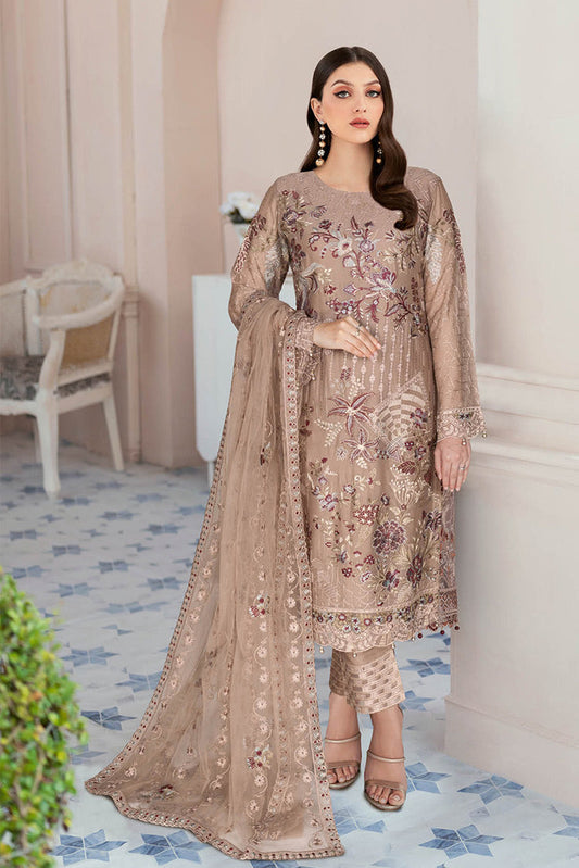 Picture of Ramsha - N 510 Nayab Weightless Chiffon Collection Vol 5 - Available at Raja Sahib