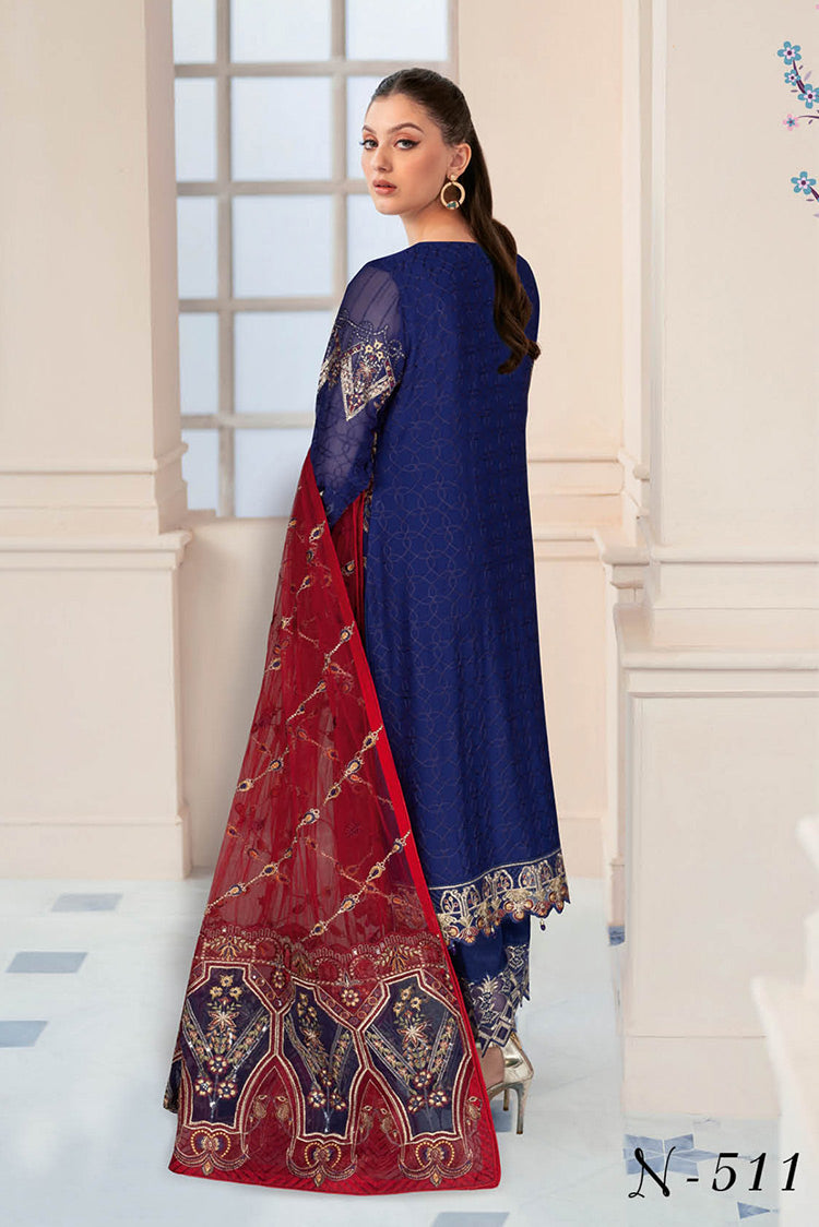 Picture of Ramsha - N 511 Nayab Weightless Chiffon Collection Vol 5 - Available at Raja Sahib