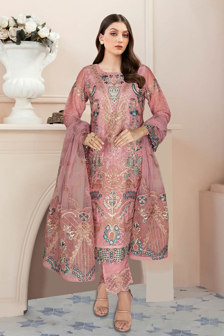 Picture of Ramsha - N 512 Nayab Weightless Chiffon Collection Vol 5 - Available at Raja Sahib