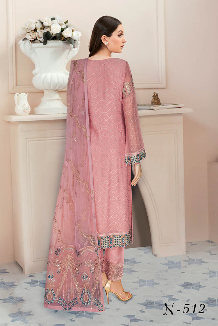 Picture of Ramsha - N 512 Nayab Weightless Chiffon Collection Vol 5 - Available at Raja Sahib