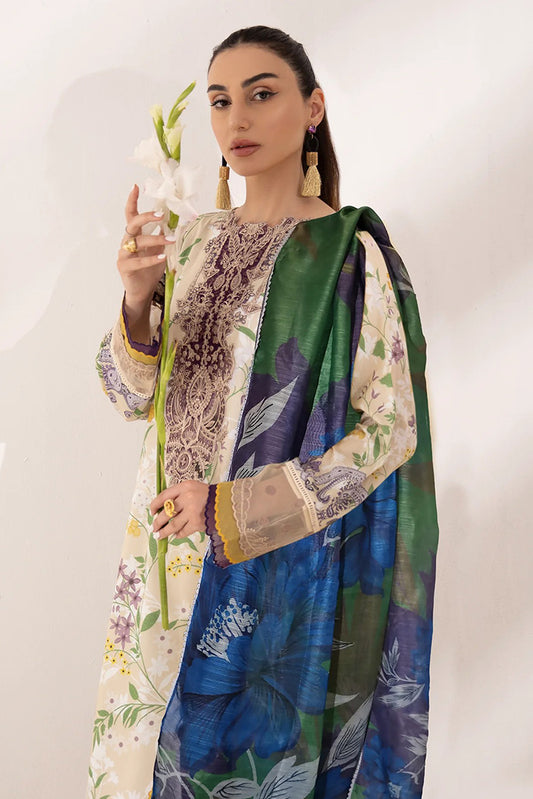 Picture of Raja Sahib - SH 08 ZINNIA Nur Embroidered Prints Lawn Collection - Available at Raja Sahib