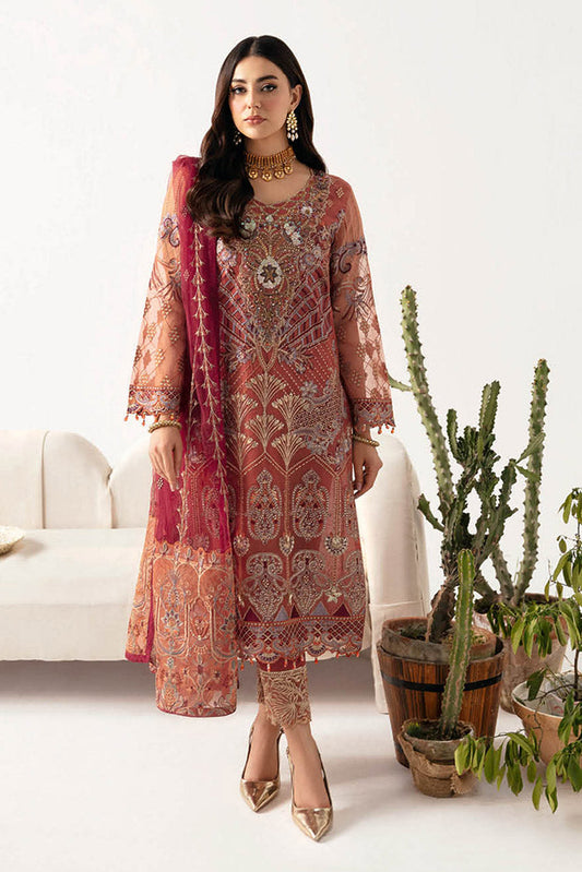 Picture of Ramsha - M 1103 Minhal Embroidered Chiffon Collection Vol 11 - Available at Raja Sahib