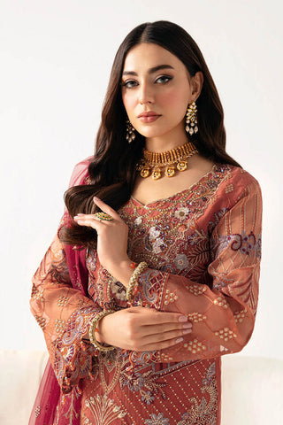 Picture of Ramsha - M 1103 Minhal Embroidered Chiffon Collection Vol 11 - Available at Raja Sahib