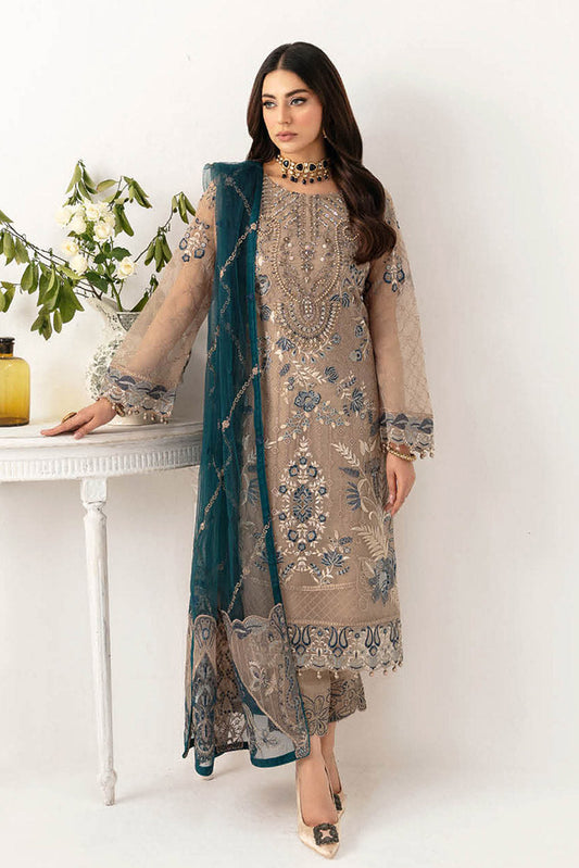 Picture of Ramsha - M 1106 Minhal Embroidered Chiffon Collection Vol 11 - Available at Raja Sahib