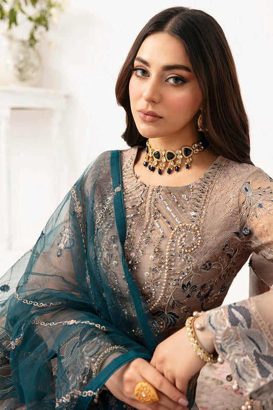 Picture of Ramsha - M 1106 Minhal Embroidered Chiffon Collection Vol 11 - Available at Raja Sahib