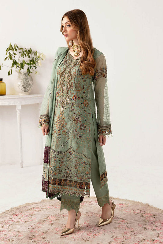 Picture of Ramsha - M 1108 Minhal Embroidered Chiffon Collection Vol 11 - Available at Raja Sahib