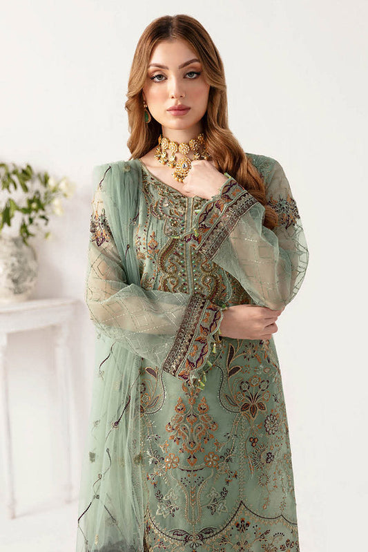 Picture of Ramsha - M 1108 Minhal Embroidered Chiffon Collection Vol 11 - Available at Raja Sahib