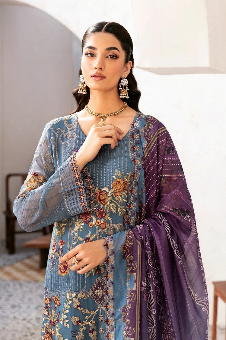 Picture of Ramsha - D 1202 Rangoon Embroidered Chiffon Collection Vol 12 - Available at Raja Sahib