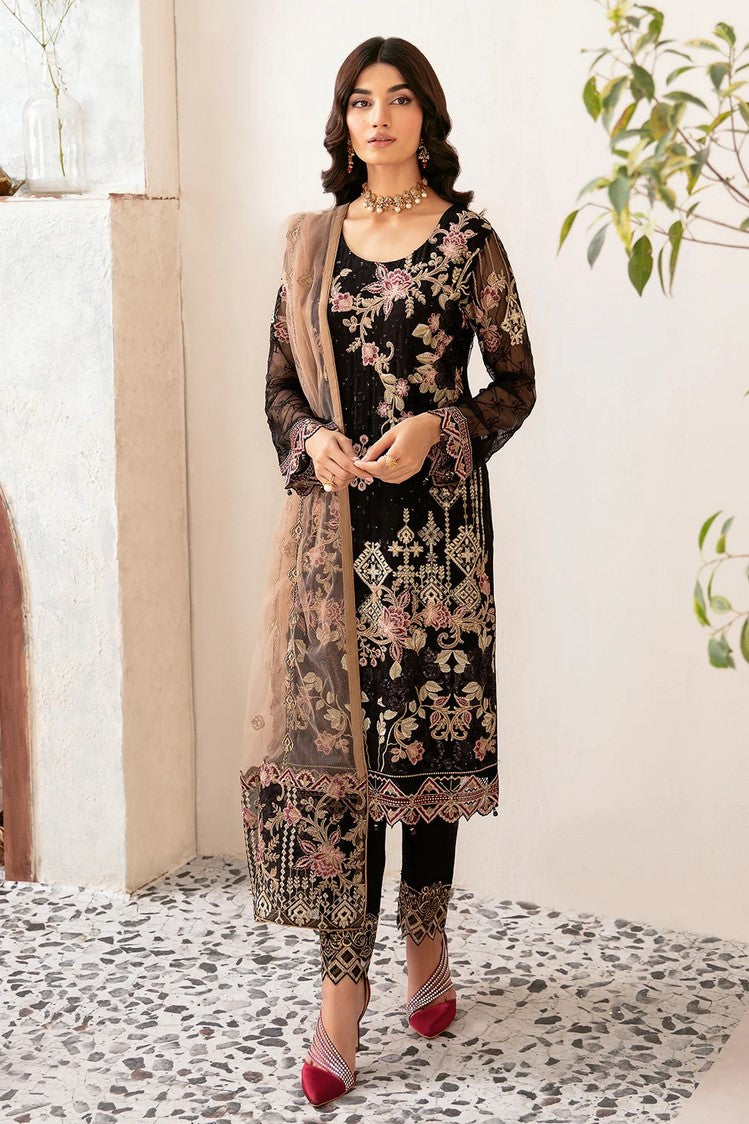 Picture of Ramsha - D 1204 Rangoon Embroidered Chiffon Collection Vol 12 - Available at Raja Sahib