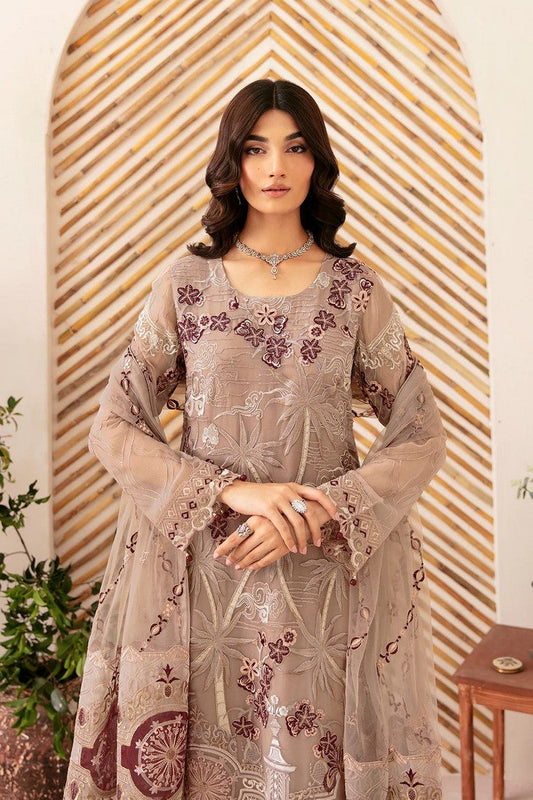 Picture of Ramsha - D 1206 Rangoon Embroidered Chiffon Collection Vol 12 - Available at Raja Sahib