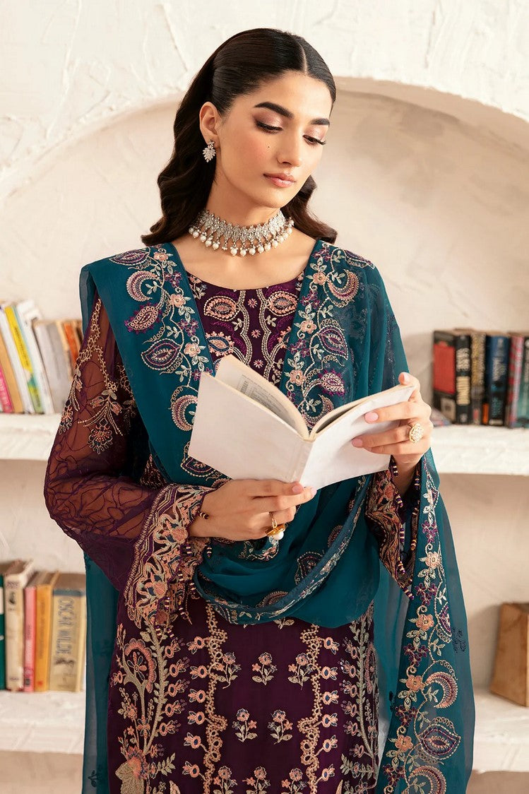 Picture of Ramsha - D 1211 Rangoon Embroidered Chiffon Collection Vol 12 - Available at Raja Sahib