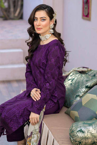 Picture of Banafsheh - BNR 175 Riwayat Khas Luxury Lawn Collection Vol 2 - Available at Raja Sahib