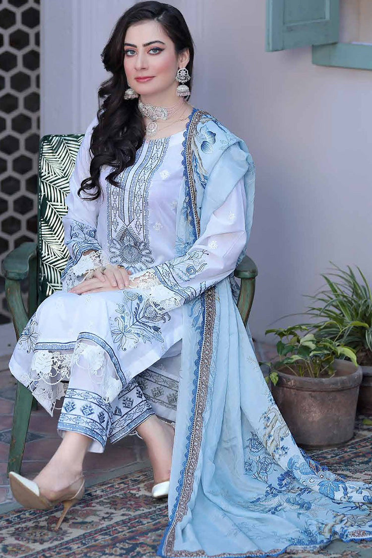 Picture of Banafsheh - BNR 176 Riwayat Khas Luxury Lawn Collection Vol 2 - Available at Raja Sahib