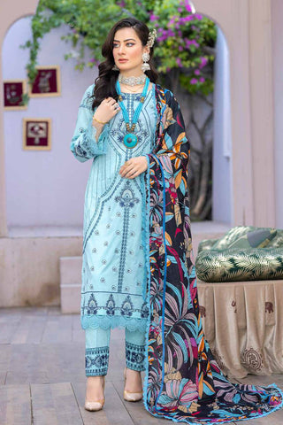 Picture of Banafsheh - BNR 178 Riwayat Khas Luxury Lawn Collection Vol 2 - Available at Raja Sahib