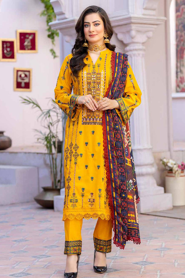 Picture of Banafsheh - BNR 180 Riwayat Khas Luxury Lawn Collection Vol 2 - Available at Raja Sahib