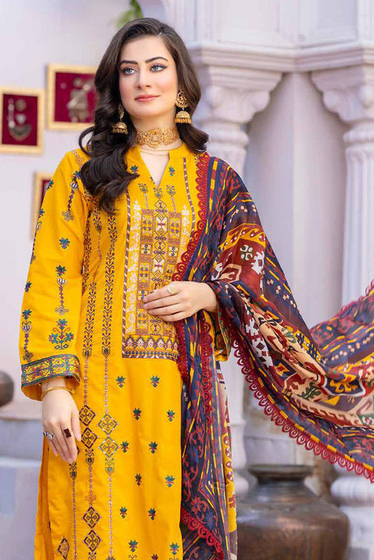 Picture of Banafsheh - BNR 180 Riwayat Khas Luxury Lawn Collection Vol 2 - Available at Raja Sahib