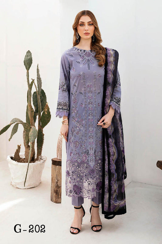 Picture of Ramsha - G 202 Ghazal Luxury Lawn Collection Vol 2 - Available at Raja Sahib